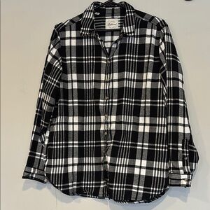 Jachs girlfriend New York Black and White Plaid Men's  M Shirt